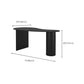 Contemporary Free Form Office Desk Black Writing Desk for Office