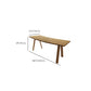 Modern Solid Wood Office Desk 28.74-inch Tall Writing Desk with Parsons Base