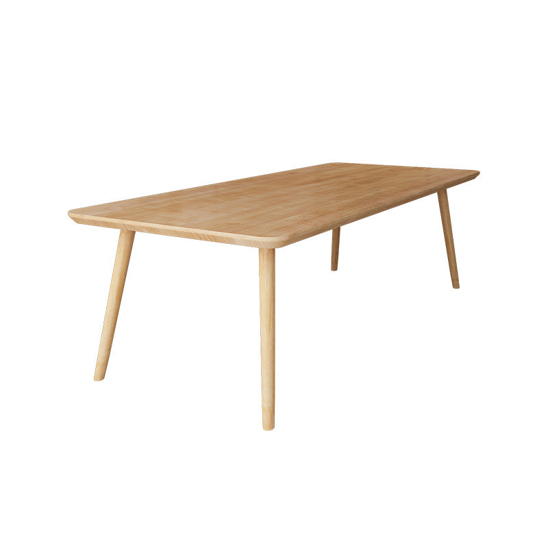 Modern Solid Wood Office Desk 29.53" Tall Curved Writing Desk 55.1"L x 27.6"W x 29.5"H Clearhalo 'furn' 'furn_office_desk' 'Furniture' 'Office Desks' 'Office Furniture' 'office_desk' 6697689