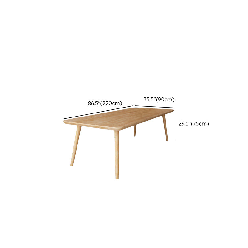 Modern Solid Wood Office Desk 29.53" Tall Curved Writing Desk Clearhalo 'furn' 'furn_office_desk' 'Furniture' 'Office Desks' 'Office Furniture' 'office_desk' 6697697