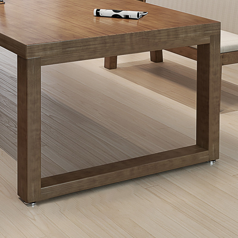 29.53 "Tall Rectangular Office Desk Modern Solid Wood Writing Desk