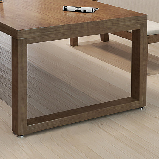 29.53 "Tall Rectangular Office Desk Modern Solid Wood Writing Desk