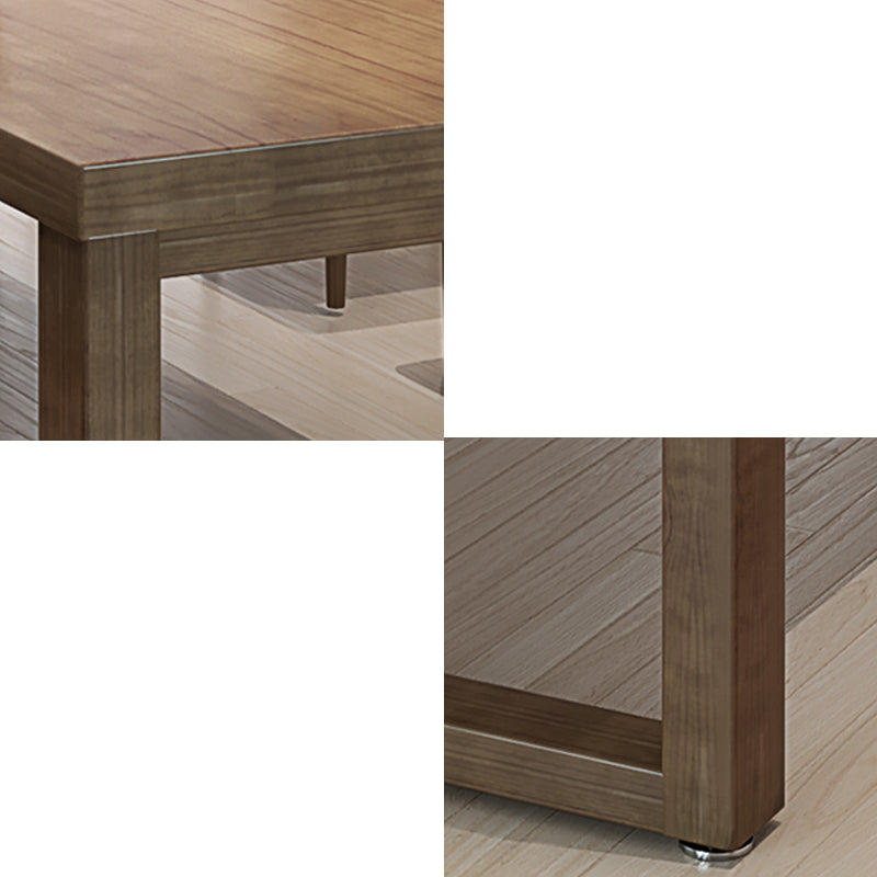 29.53 "Tall Rectangular Office Desk Modern Solid Wood Writing Desk