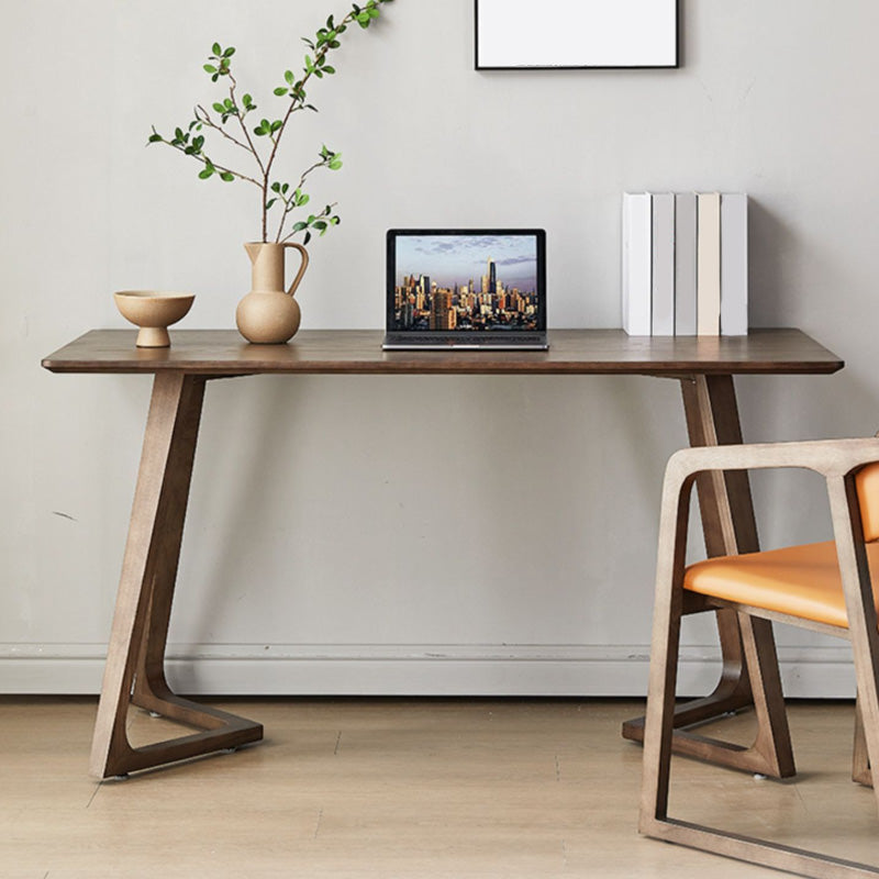 Moderner 29,53-Zoll großer Schreibtisch Massivholzkrümmte Büro Schreibtisch