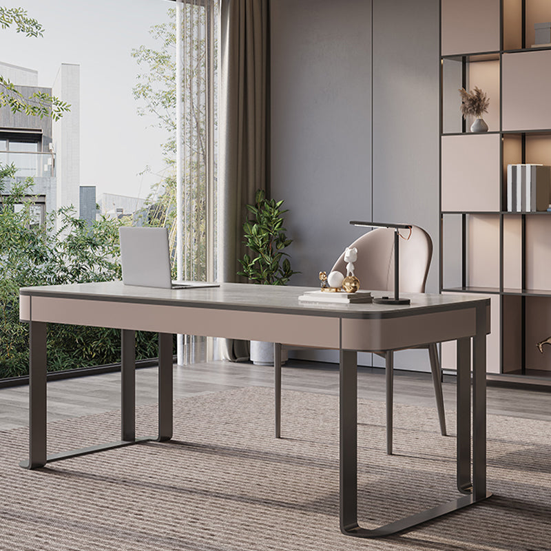 Moderne 2 Schubladen Büro-Schreibtisch Stein 29,53 Zoll großer Schreibtisch
