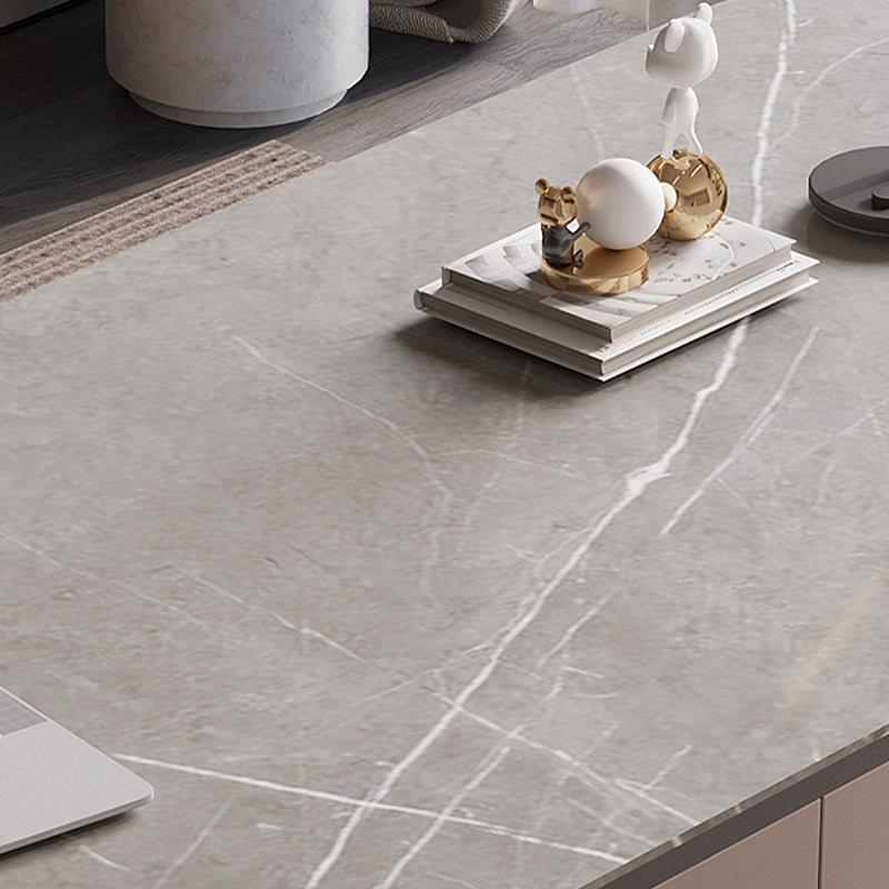 Moderne 2 Schubladen Büro-Schreibtisch Stein 29,53 Zoll großer Schreibtisch