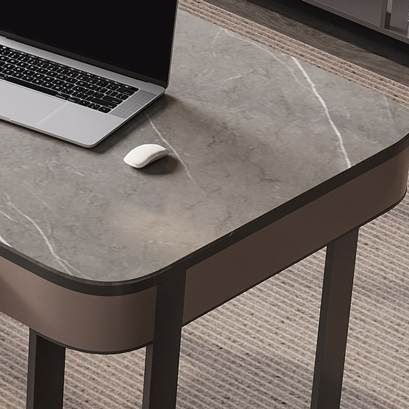 Moderne 2 Schubladen Büro-Schreibtisch Stein 29,53 Zoll großer Schreibtisch