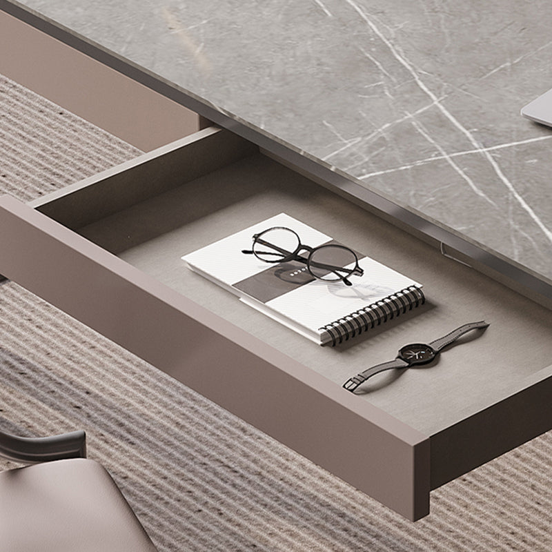 Moderne 2 Schubladen Büro-Schreibtisch Stein 29,53 Zoll großer Schreibtisch