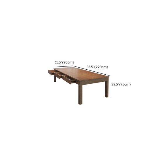 Zeitgenössischer Holz Office -Schreibtisch rechteckiger Schreibtisch für Büro