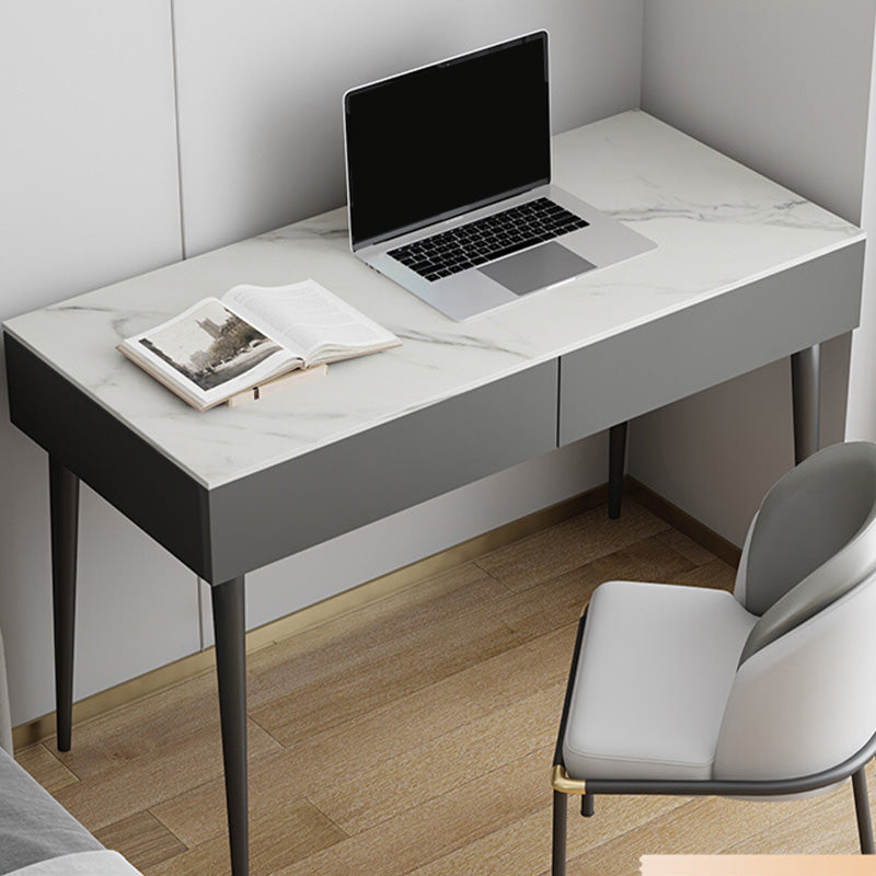 Scrivania contemporanea da ufficio antico scrivania per computer con 2 cassetti