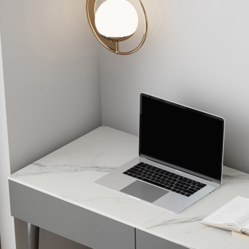 Scrivania contemporanea da ufficio antico scrivania per computer con 2 cassetti