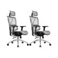 Removable Arms Office Chair Modern Adjustable Seat Height Desk Chair with Wheels Grey 2 Piece Set Clearhalo 'furn' 'furn_office_chair' 'Furniture' 'Office Chairs' 'Office Furniture' 'office_chair' 6702506