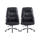 Modern Slide Office Chair Adjustable Seat Height Padded Arms Desk Chair with Wheels