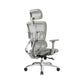 Removable Arms Chair Modern Adjustable Seat Height Swivel Chair with Wheels Grey 1 Piece Clearhalo 'furn' 'furn_office_chair' 'Furniture' 'Office Chairs' 'Office Furniture' 'office_chair' 6702625
