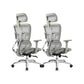 Removable Arms Chair Modern Adjustable Seat Height Swivel Chair with Wheels Grey 2 Piece Set Clearhalo 'furn' 'furn_office_chair' 'Furniture' 'Office Chairs' 'Office Furniture' 'office_chair' 6702627