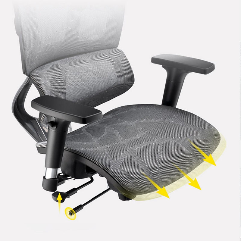 Removable Arms Chair Modern Adjustable Seat Height Swivel Chair with Wheels Clearhalo 'furn' 'furn_office_chair' 'Furniture' 'Office Chairs' 'Office Furniture' 'office_chair' 6702630