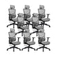 Removable Arms Office Chair Modern Adjustable Seat Height Swivel Chair with Wheels