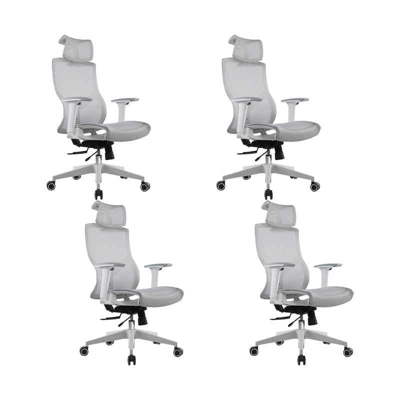 Removable Arms Office Chair Modern Adjustable Seat Height Swivel Chair with Wheels