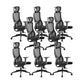 Removable Arms Office Chair Modern Adjustable Seat Height Swivel Chair with Wheels