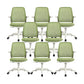 Modern Adjustable Arms Office Chair Height-adjustable Task Chair for Office Green 8 Piece Set Clearhalo 'furn' 'furn_office_chair' 'Furniture' 'Office Chairs' 'Office Furniture' 'office_chair' 6702697