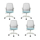 Modern Adjustable Arms Office Chair Height-adjustable Task Chair for Office Blue 4 Piece Set Clearhalo 'furn' 'furn_office_chair' 'Furniture' 'Office Chairs' 'Office Furniture' 'office_chair' 6702703
