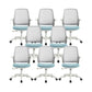 Modern Adjustable Arms Office Chair Height-adjustable Task Chair for Office Blue 8 Piece Set Clearhalo 'furn' 'furn_office_chair' 'Furniture' 'Office Chairs' 'Office Furniture' 'office_chair' 6702706