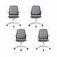 Modern Adjustable Arms Office Chair Height-adjustable Task Chair for Office Grey 4 Piece Set Clearhalo 'furn' 'furn_office_chair' 'Furniture' 'Office Chairs' 'Office Furniture' 'office_chair' 6702716