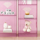 Acrylic Closed Back Bookshelf Standard Glam Bookcase with Shelves