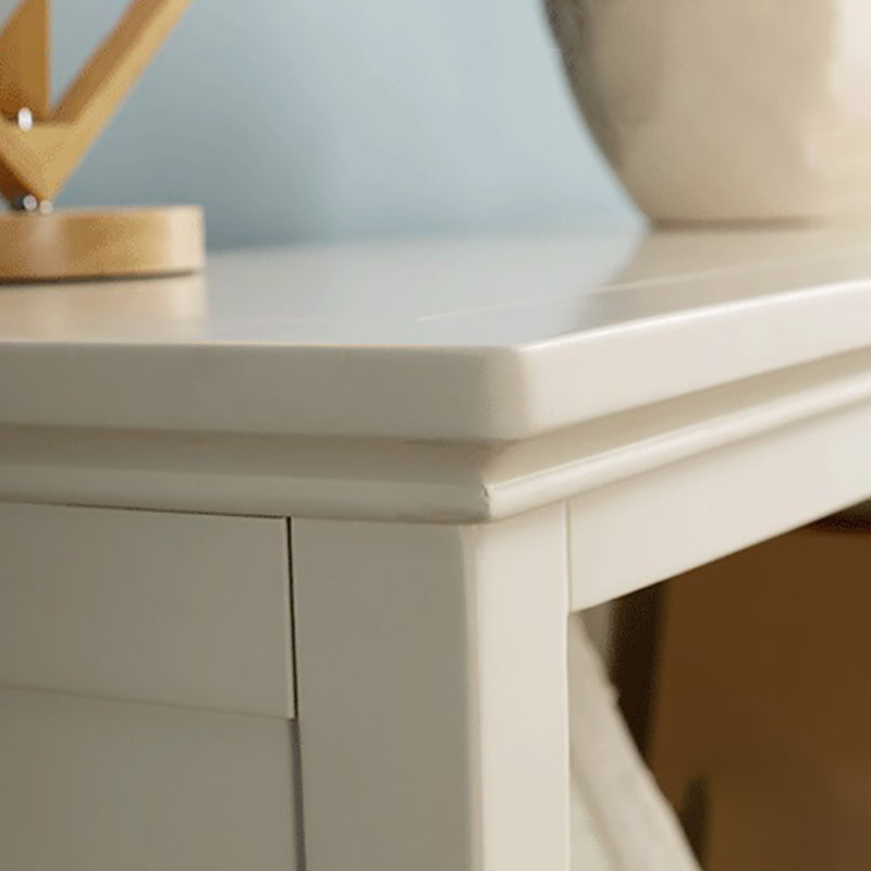 Estante de estilo moderno estante de madera estándar de madera en blanco