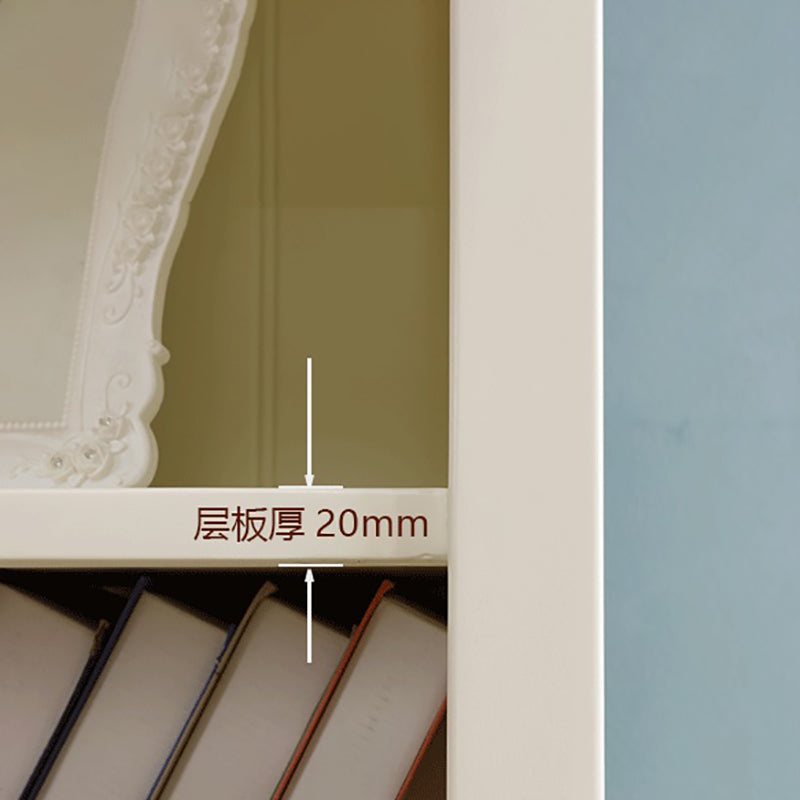 Estante de estilo moderno estante de madera estándar de madera en blanco