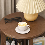 Contemporary Wooden Bookcase Standard Closed Back Bookshelf with Drawer