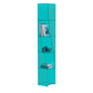 Modern Style Closed Back Bookshelf Vertical Acrylic Bookcase 30"L x 15"W x 57"H Aqua Clearhalo 'Bookcases' 'furn' 'furn_bookcases' 'Furniture' 'Office Furniture' 6703735
