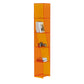 Modern Style Closed Back Bookshelf Vertical Acrylic Bookcase 30"L x 15"W x 57"H Orange Clearhalo 'Bookcases' 'furn' 'furn_bookcases' 'Furniture' 'Office Furniture' 6703737