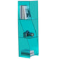Modern Style Closed Back Bookshelf Vertical Acrylic Bookcase 10"L x 10"W x 53"H Aqua Clearhalo 'Bookcases' 'furn' 'furn_bookcases' 'Furniture' 'Office Furniture' 6703742