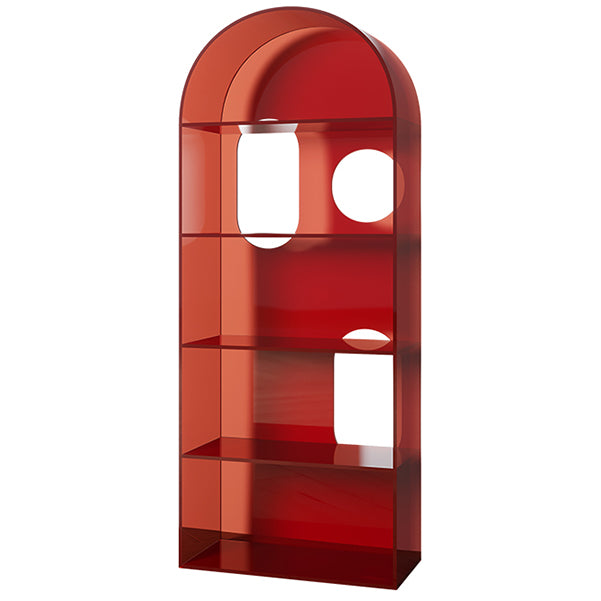 Glam Standard Acryl Bookshelf Gesloten Back -boekenkast met planken
