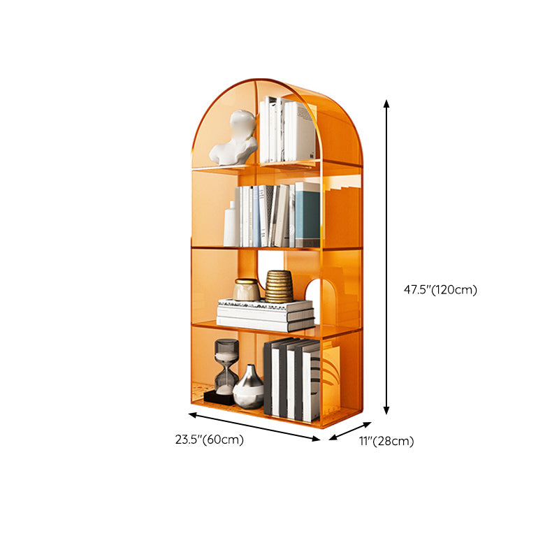 Glam Standard Acryl Bookshelf Gesloten Back -boekenkast met planken