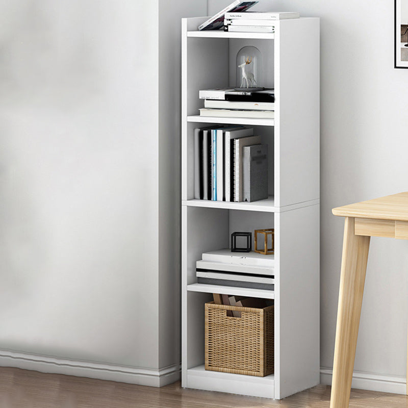 Modern Style Closed Back Bookshelf Engineered Wood Bookcase for Home
