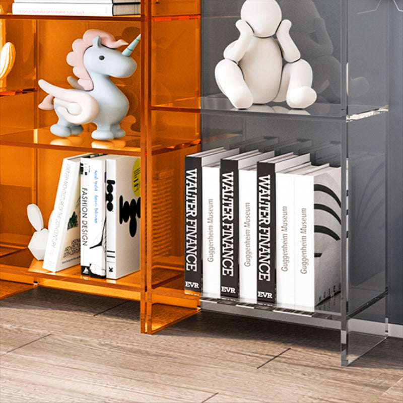 Glam gesloten boekenplank standaard acryl -boekenkast met planken