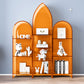 Glam gesloten boekenplank standaard acryl -boekenkast met planken