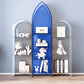 Glam gesloten boekenplank standaard acryl -boekenkast met planken