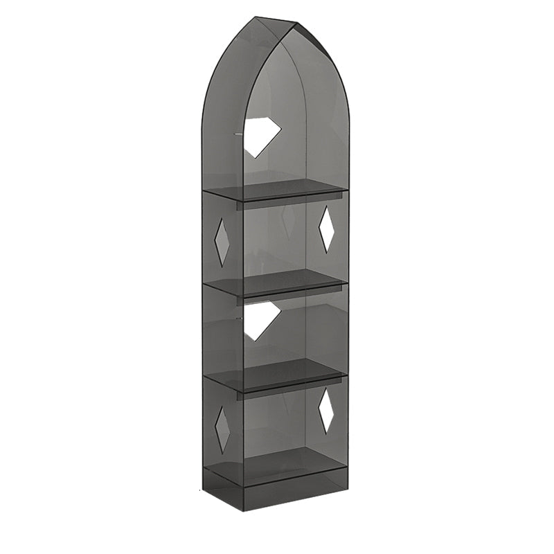 Acryl gesloten terug boekenkast standaard glamour boekenplank met planken