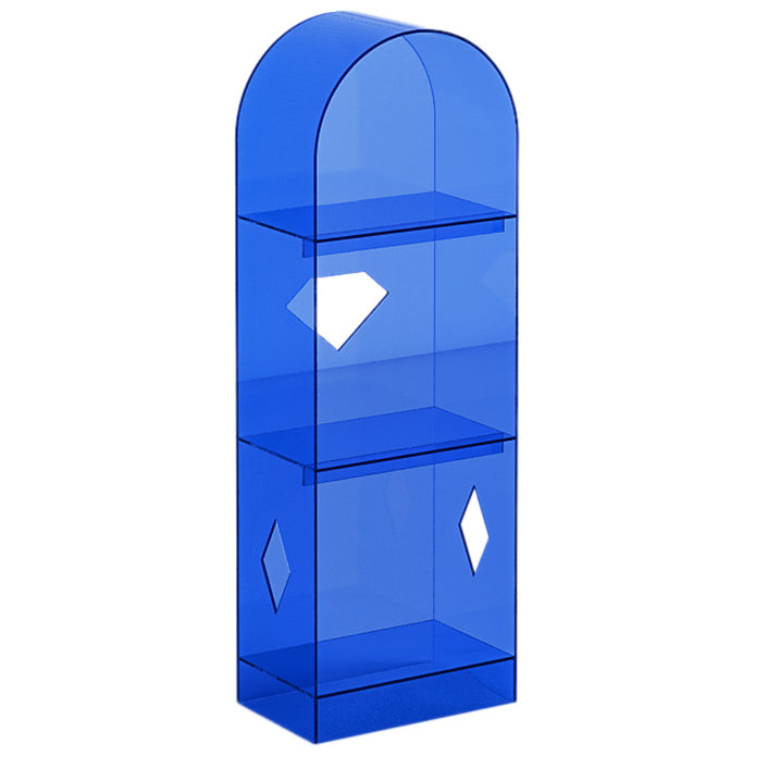 Acryl gesloten terug boekenkast standaard glamour boekenplank met planken