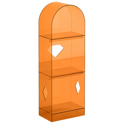 Acryl gesloten terug boekenkast standaard glamour boekenplank met planken