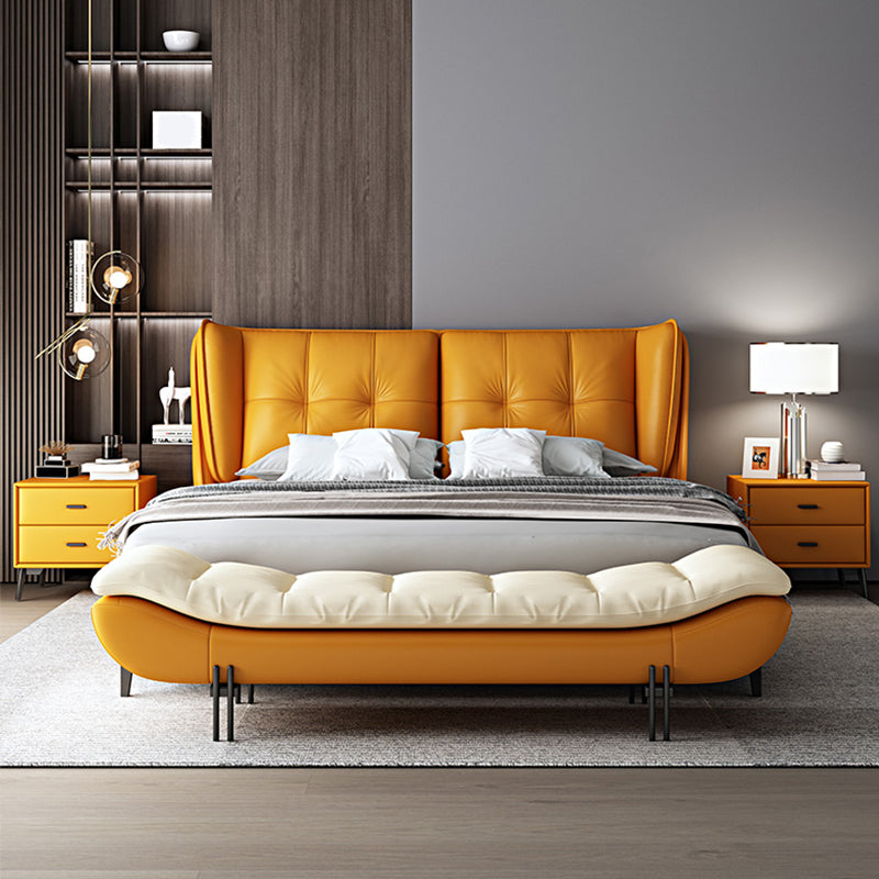 19.5-inch Width Modern Seating Bench Cushioned Bedroom Bench 47"L x 20"W x 16.5"H Clearhalo 'Benches' 'Chairs & Seating' 'furn' 'furn_benches' 'Furniture' 'Living Room Furniture' 6703864