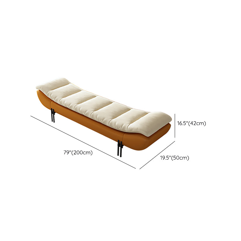 19.5-inch Width Modern Seating Bench Cushioned Bedroom Bench Clearhalo 'Benches' 'Chairs & Seating' 'furn' 'furn_benches' 'Furniture' 'Living Room Furniture' 6703875