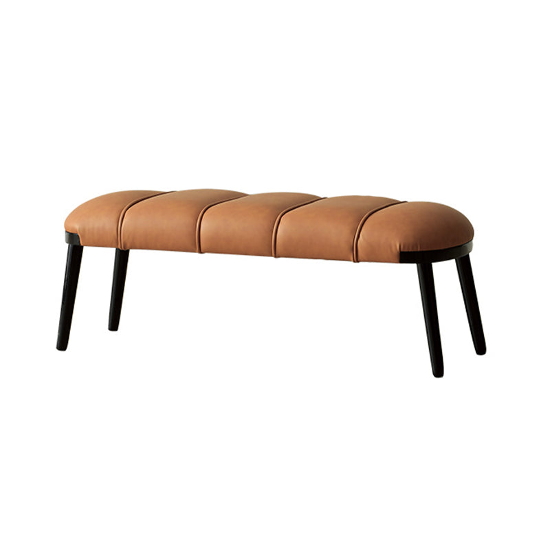 Contemporary Upholstered Bench Home Seating Bench with 4 Legs Clearhalo 'Benches' 'Chairs & Seating' 'furn' 'furn_benches' 'Furniture' 'Living Room Furniture' 6703880