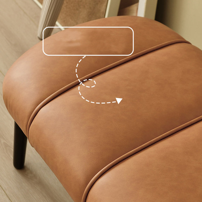 Contemporary Upholstered Bench Home Seating Bench with 4 Legs Clearhalo 'Benches' 'Chairs & Seating' 'furn' 'furn_benches' 'Furniture' 'Living Room Furniture' 6703882