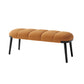 Contemporary Upholstered Bench Home Seating Bench with 4 Legs 39.5"L x 16"W x 16"H Light Brown Clearhalo 'Benches' 'Chairs & Seating' 'furn' 'furn_benches' 'Furniture' 'Living Room Furniture' 6703885