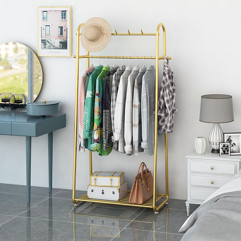 Perchero de suelo minimalista moderno con soporte de pasillo de metal para el hogar