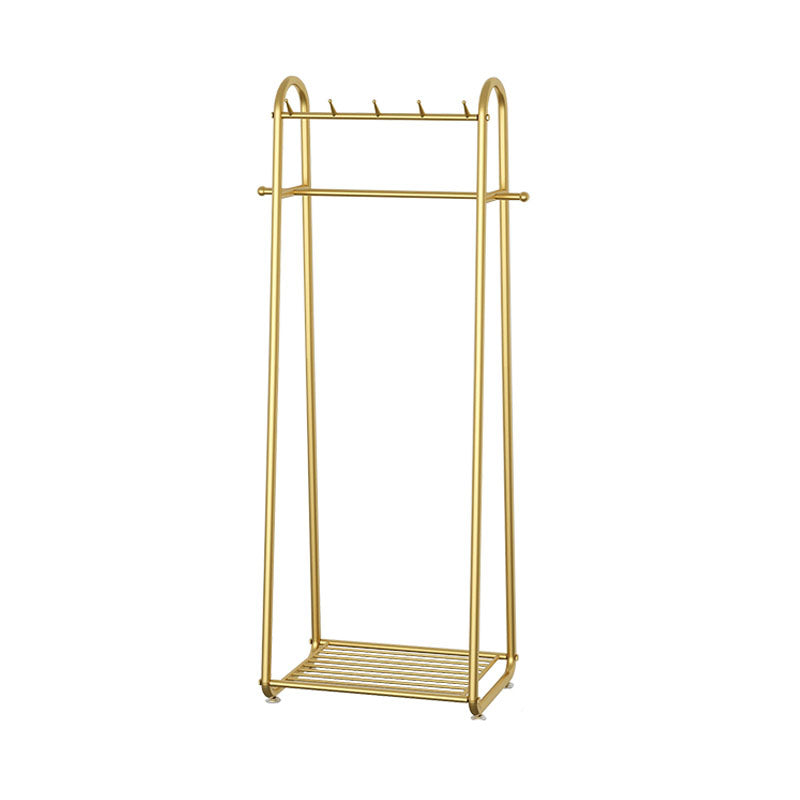 Perchero de suelo minimalista moderno con soporte de pasillo de metal para el hogar